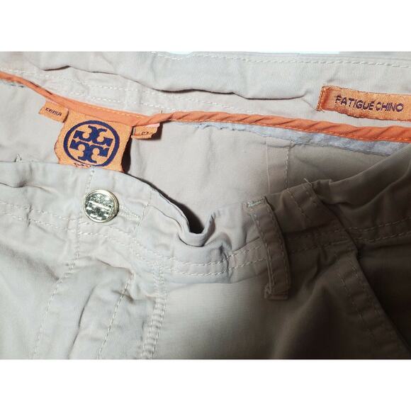 Tory Burch Khakis 27 Straight Leg Fatigue Chino Pants Trouser 27x31 Womens Size - Picture 6 of 9